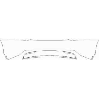 2016-2021 Tesla Model S Rear Bumper without Sensors pre cut kit