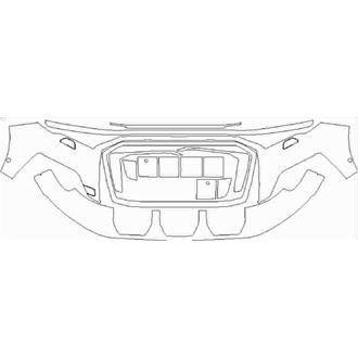 2020- Audi Q7 S-Line Bumper with washers and sensors pre cut kit