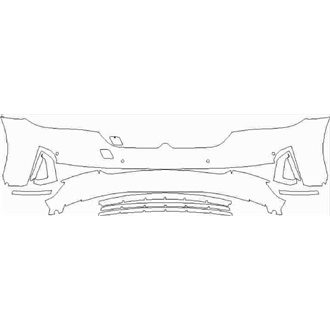 2020- BMW 5 530e SE Saloon Front Bumper with Sensors pre cut kit