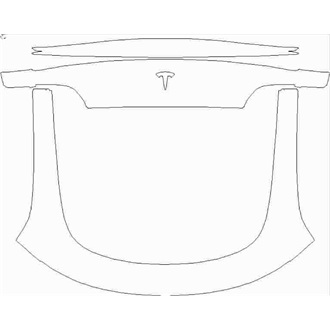 2020- Tesla Model Y Rear Hatch with Spoiler pre cut kit