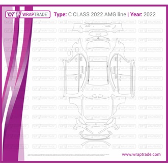 2022 Mercedes Benz C Class AMG Line Full Pattern
