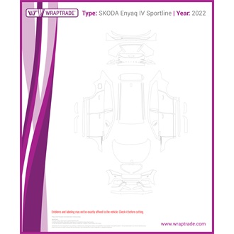 2022 Skoda Enyaq IV Sportline Full Pattern
