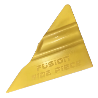 Fusion Gold Side Piece squeegee with a pointed edge design in golden colour, 10 cm