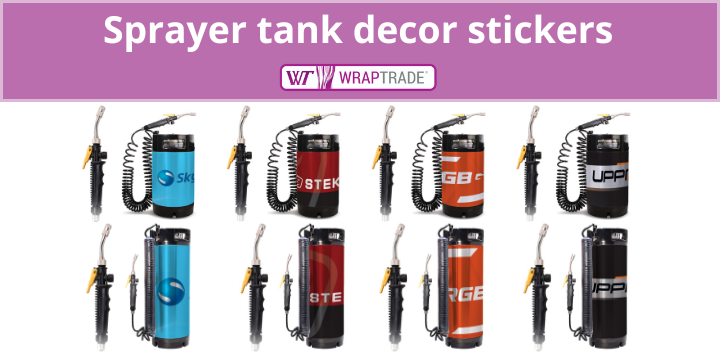 Branded Stickers for Compressor Sprayer Tanks