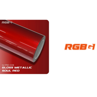 RGBG PPF Gloss Metallic Soul Red Paint Protection Film 1,52x18m