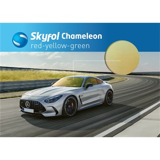 SkyFol Chameleon Red-Yellow-Green 1,52x30M chameleon automotive window film, VLT 65%