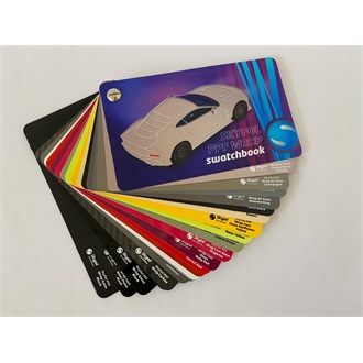 SkyFol PPF Wrap coloured paint protection films sample book